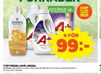 Coop Tvättmedel/sköljmedel erbjuda