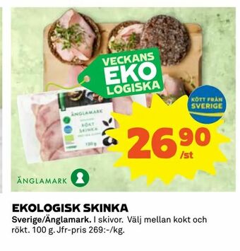 Coop Ekologisk skinka erbjuda