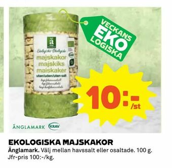 Coop Ekologiska majskakor erbjuda