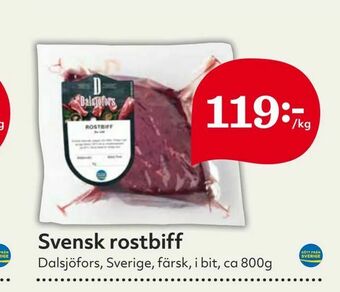 Hemköp Svensk rostbiff erbjuda