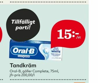 Hemköp Tandkräm erbjuda