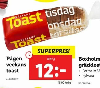 Lidl Pågen veckans toast erbjuda