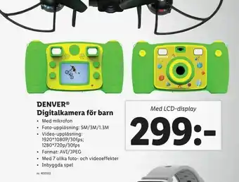 Lidl Denver® Digitalkamera för barn erbjuda