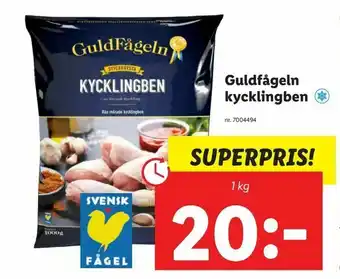 Lidl Guldfågeln kycklingben erbjuda