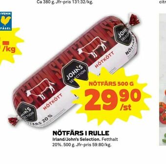 Stora Coop Nötfärs i rulle erbjuda