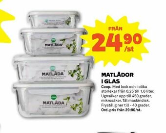Stora Coop Matlådor i glas erbjuda