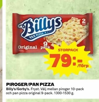 Coop Konsum Piroger/pan pizza erbjuda