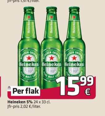 Fleggaard Heineken öl erbjuda