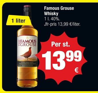 Calle Famous grouse whisky erbjuda