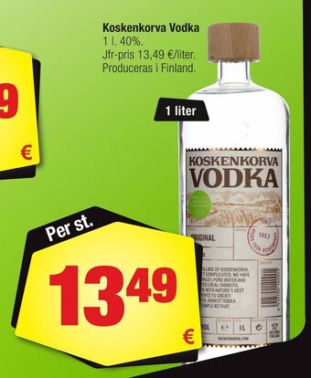 Calle Koskenkorva vodka erbjuda