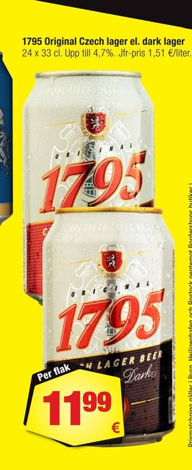 1795 original czech lager el. dark lager