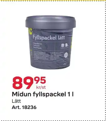 Midun fyllspackel 1 l