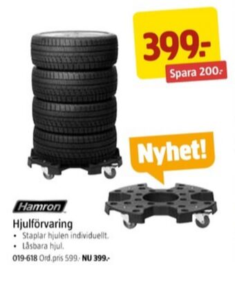 Jula Hamron hjulförvaring erbjuda