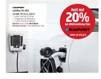 Blaupunkt laddbox elbil