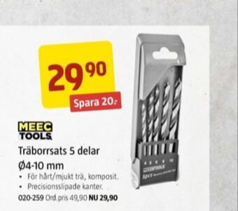 Jula Meec tools borr erbjuda