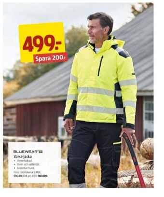 Jula Bluewear arbetsjackor erbjuda