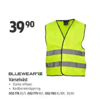 Jula Bluewear reflexväst erbjuda