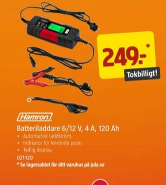 Jula Hamron laddare för bil erbjuda