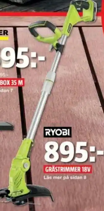 Bauhaus Grästrimmer 18V erbjuda