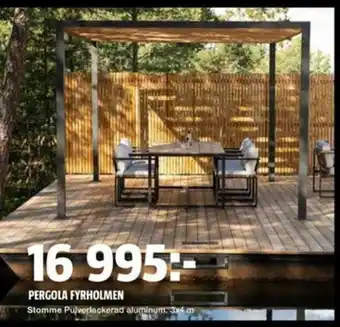 Bauhaus Pergola Fyrholmen erbjuda