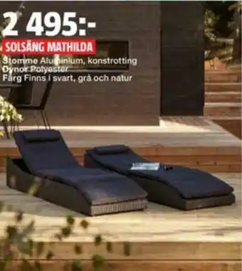 Bauhaus solsäng Mathilda erbjuda