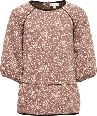 Pomp de Lux Jessica quiltad kortärmad blus erbjuda