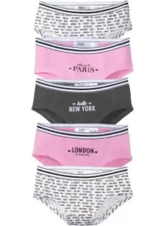 Bonprix Hipstertrosor för flickor (5-pack), ekologisk bomull erbjuda