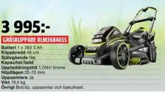 Bauhaus Gräsklippare Rlm36x46s5 erbjuda