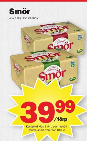 Pekås Smör erbjuda