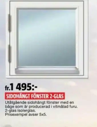 Bauhaus Sidohängt Fönster 2-Glas erbjuda