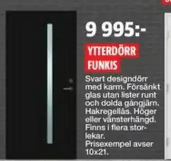 Bauhaus Ytterdörr Funkis erbjuda