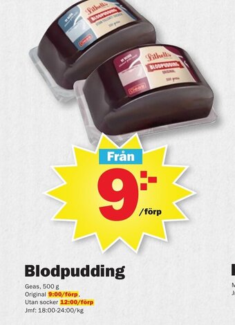 Pekås Blodpudding erbjuda