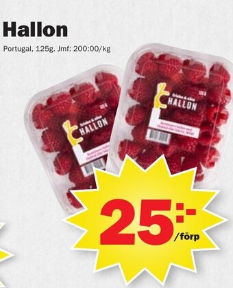 Pekås Hallon erbjuda