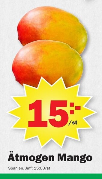 Pekås Ätmogen Mango erbjuda