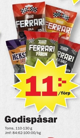 Pekås Godispåsar erbjuda