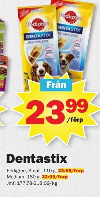 Pekås Dentastix erbjuda