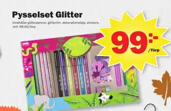 Pysselset Glitter
