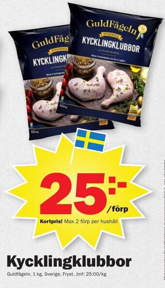 Pekås Kycklingklubbor erbjuda
