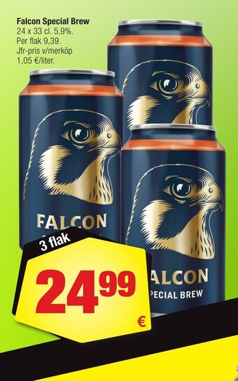 Calle Falcon special brew erbjuda