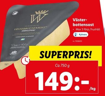 Lidl Västerbottensost erbjuda
