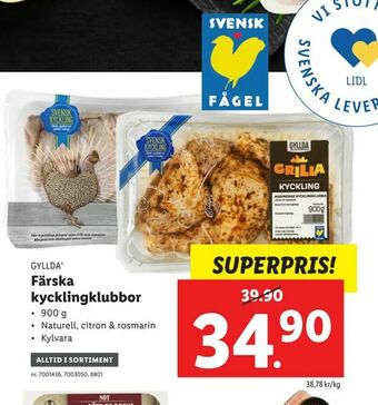 Lidl Färska. kycklingklubbor erbjuda