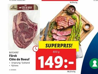 Lidl Färsk Côte de Boeuf erbjuda