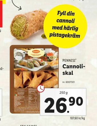 Lidl Cannoli- skal erbjuda