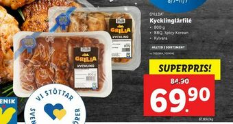 Lidl Kycklinglårfilé erbjuda