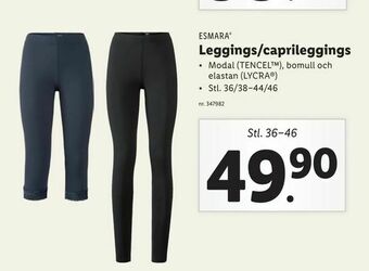 Lidl Leggings/caprileggings erbjuda