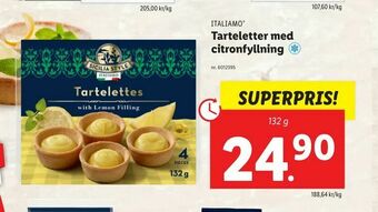 Tarteletter med citronfyllning
