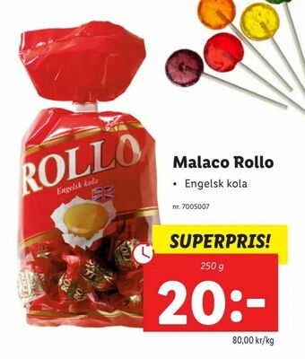 Lidl Malaco Rollo erbjuda