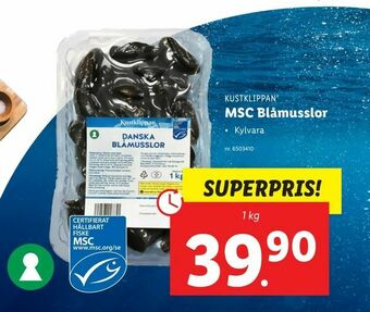 Lidl MSC Blåmusslor erbjuda