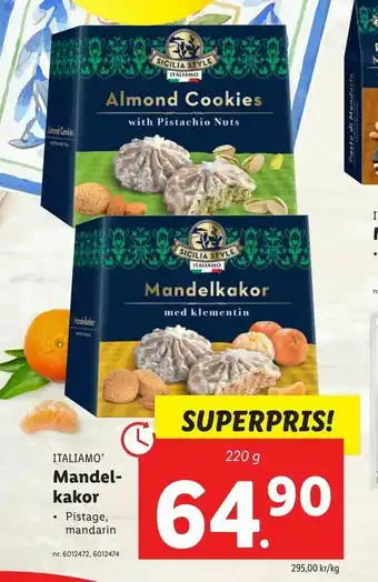 Lidl Mandel- kakor erbjuda
