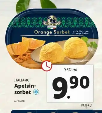 Lidl Apelsin- sorbet erbjuda